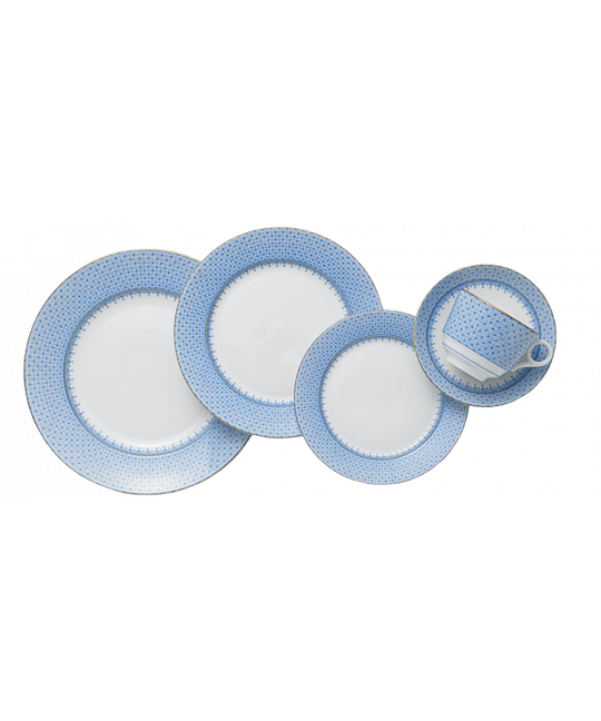 Cornflower Lace 5pc Place Setting - Gaines Jewelers