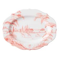 Country Estate Platter 15 in. - Petal Pink - Gaines Jewelers
