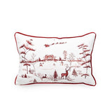Country Estate Winter Frolic Ruby 12"x18" Pillow - Gaines Jewelers