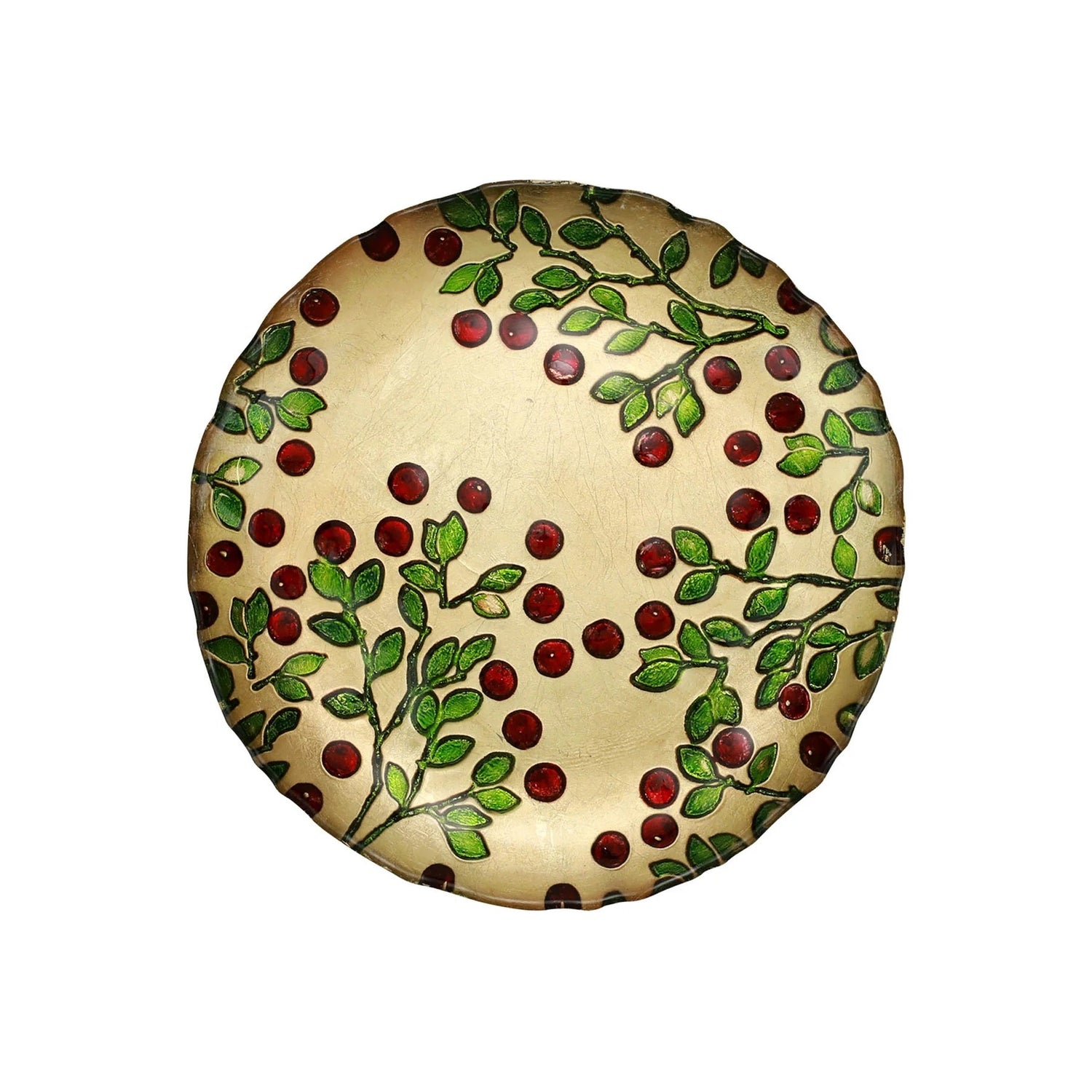 Cranberry Glass Salad Plate - Gaines Jewelers