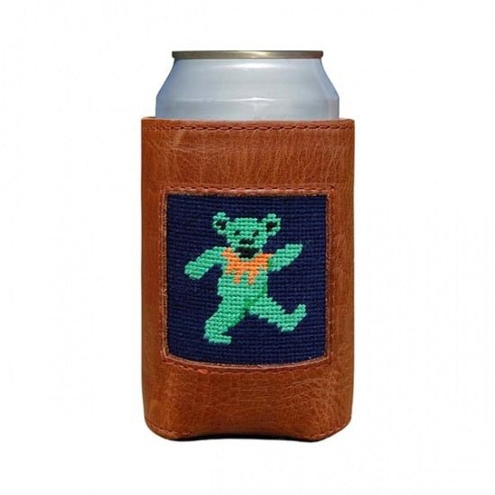 Dancing Bear Needlepoint Can Cooler - Gaines Jewelers