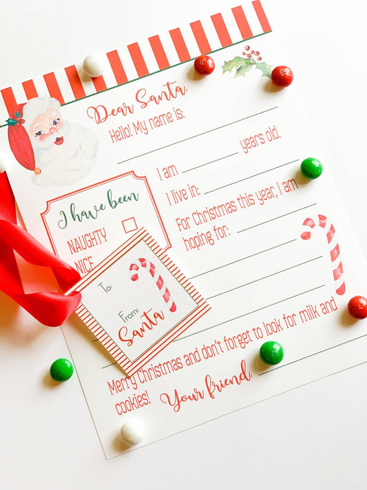Dear Santa Letter + Gift Tag Set - Gaines Jewelers