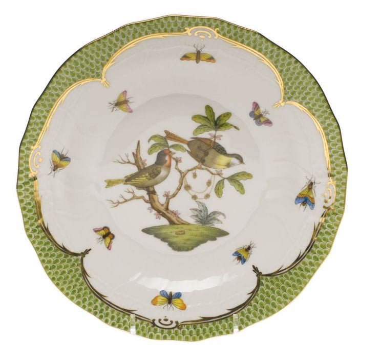 Dessert Plate Multicolor Motif 11 Rothschild Bird - Gaines Jewelers