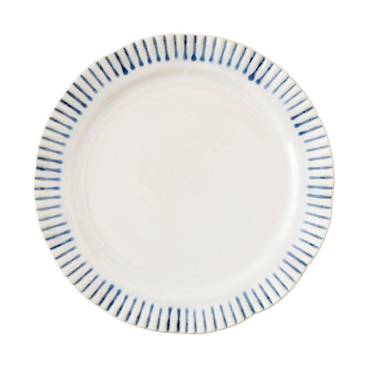 Dessert/Salad Plate indigo Sitio Stripe - Gaines Jewelers