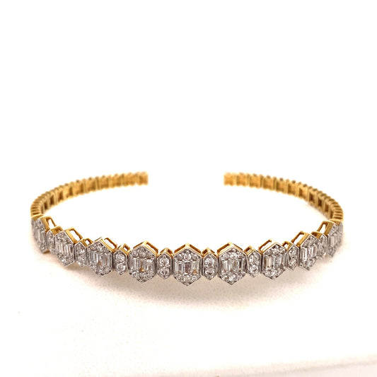 Diamond mosaic bracelet - Gaines Jewelers