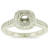 Diamond Ring Mounting 32 stones=.32ct wg - Gaines Jewelers