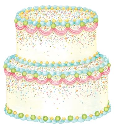 Die-Cut Birthday Cake Placemat - Gaines Jewelers