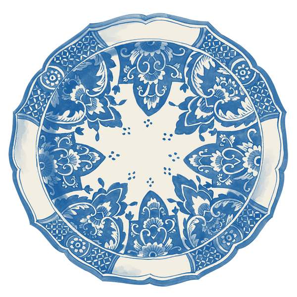 Die-Cut China Blue Placemat - Gaines Jewelers