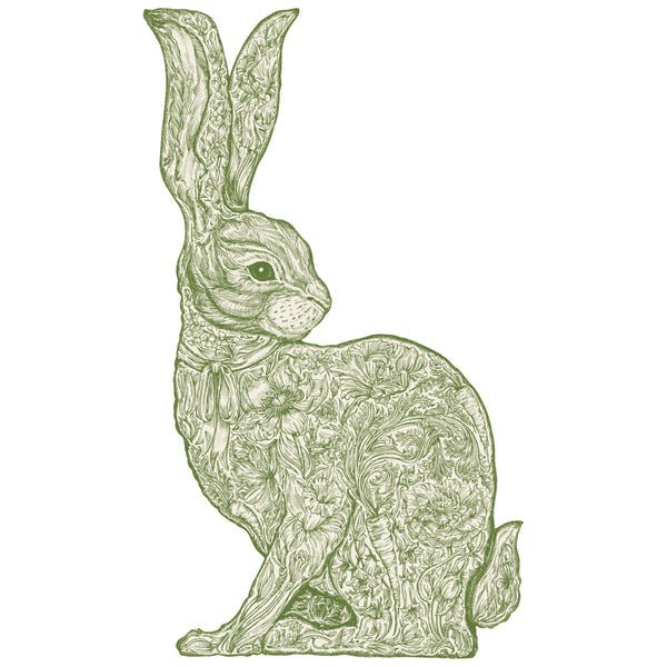 Die-Cut Greenhouse Hare Placemat - Gaines Jewelers