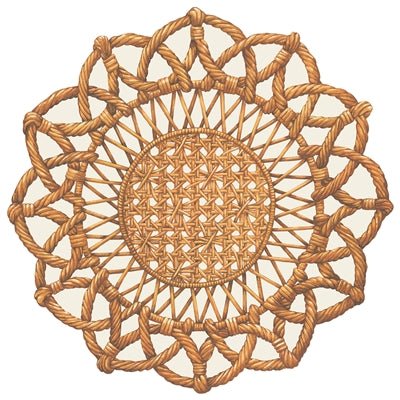 Die Cut Placemat Rattan Weave - Gaines Jewelers