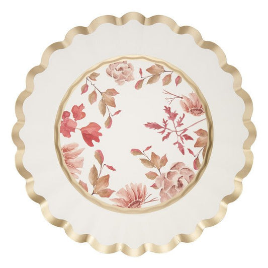 Dinner Plate Antique Floral/8pkg - Gaines Jewelers