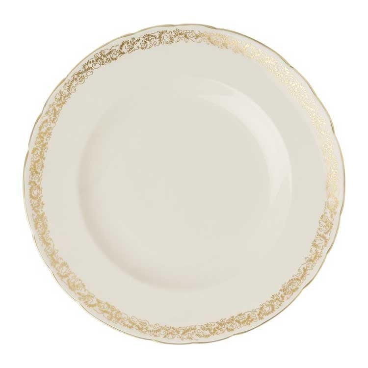 Dinner Plate Aves Gold Narrow Border - Royal Crown Derby - Gaines Jewelers