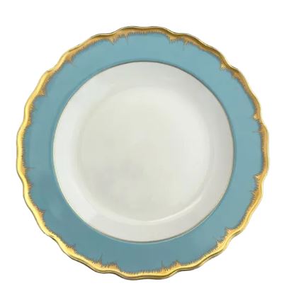 Dinner Plate Chelsea Feather Turquoise - Gaines Jewelers