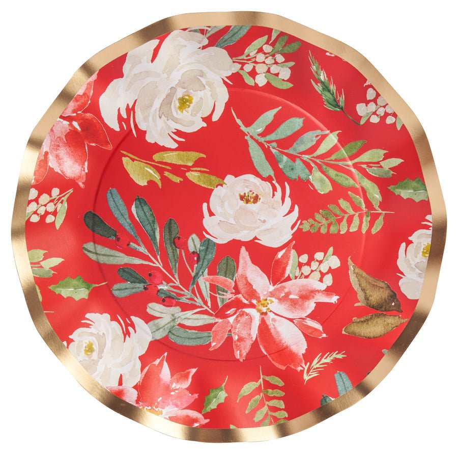 Dinner Plate Winter Blossom Foil/8pk - Gaines Jewelers