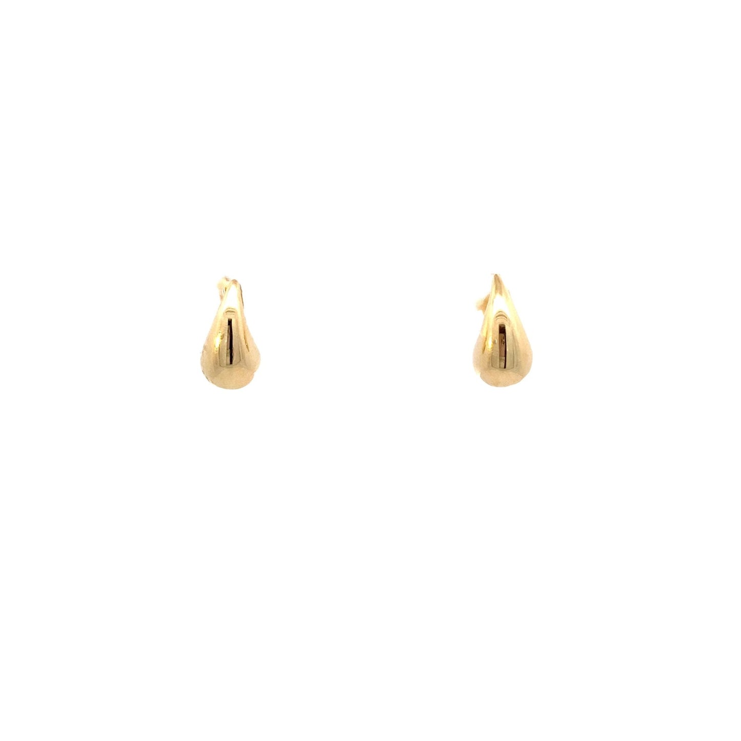 Earrings small tear-drop 14kt yellow gold - Gaines Jewelers