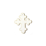 Ecru Gingham 10" Cross - Gaines Jewelers