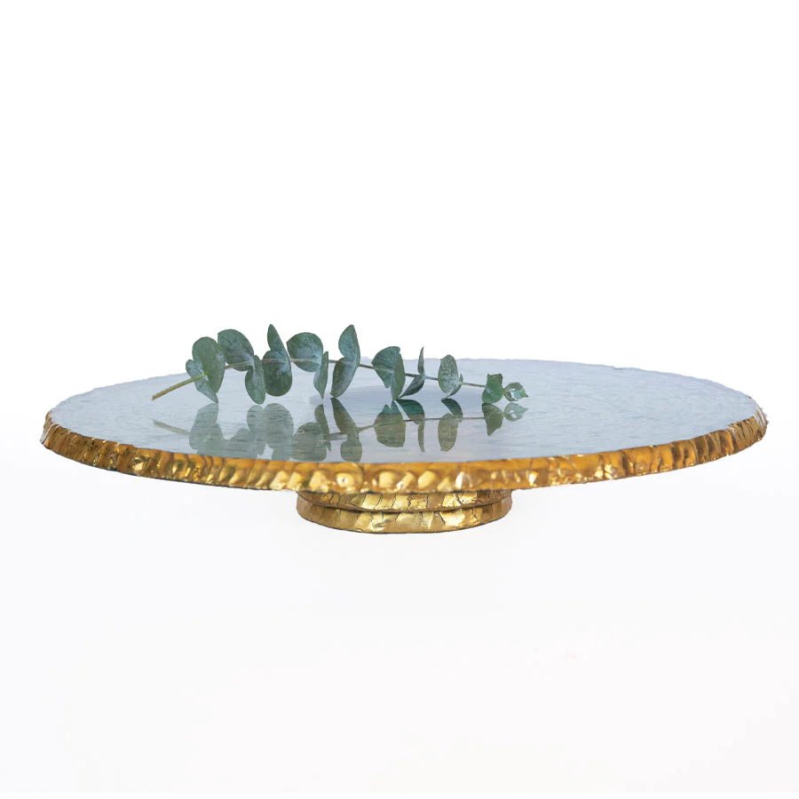 Edgey Cake Stand - Gold - Gaines Jewelers