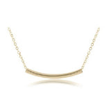 egirl 14" Necklace Gold-Bliss Bar Small Gold - Gaines Jewelers