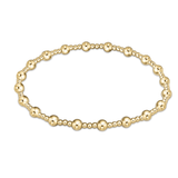 Egirl Classic Sincerity Pattern 4mm Bead Bracelet- Gold - Gaines Jewelers