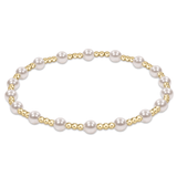 Egirl Classic Sincerity Pattern 4mm Bead Bracelet-Pearl - Gaines Jewelers