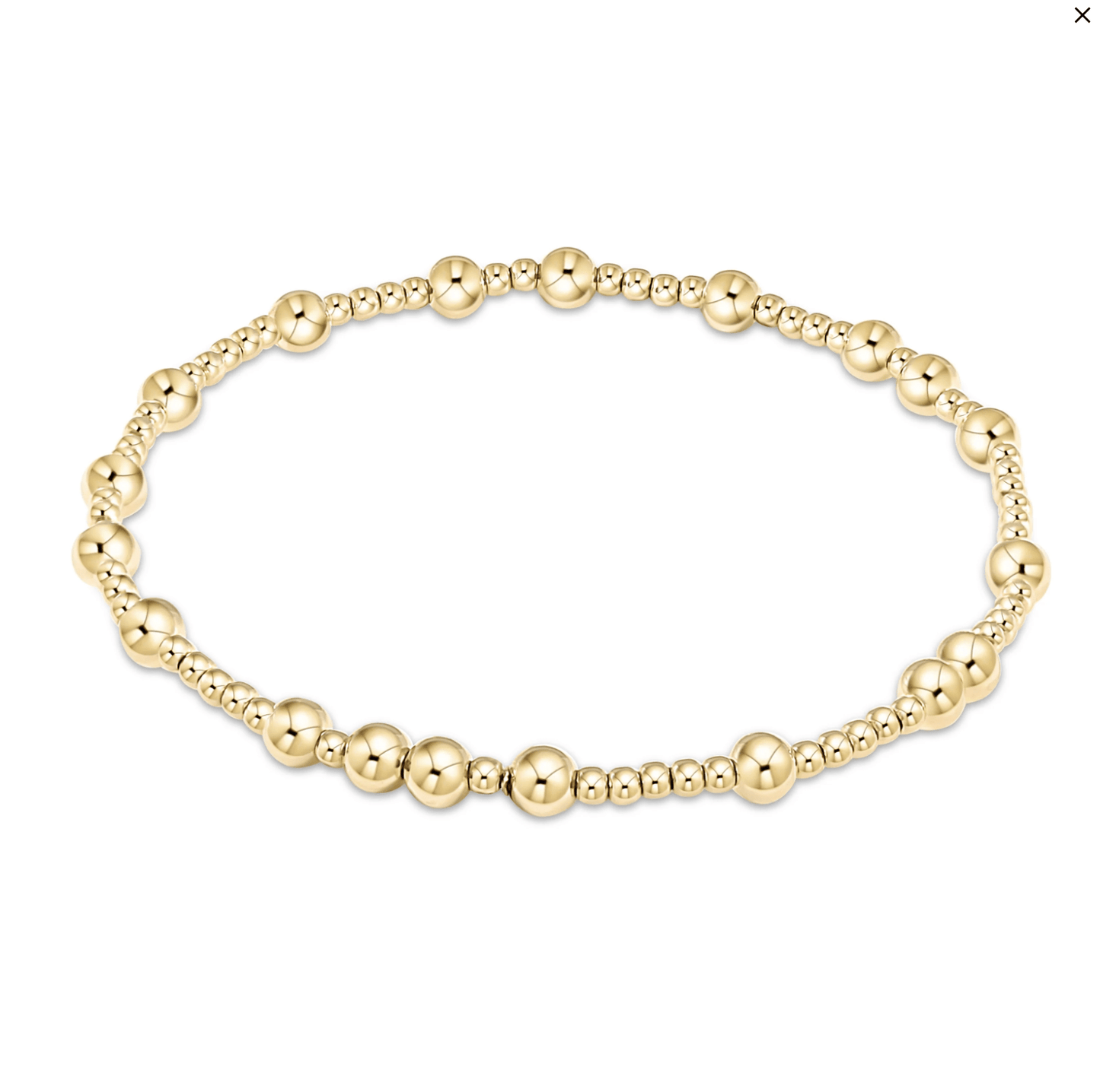 Egirl Hope Unwritten 4mm Bead Bracelet- Gold - Gaines Jewelers