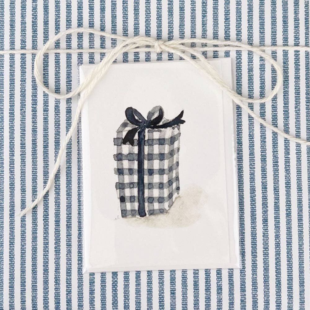 emily lex studio - gingham gift mini notecard - Gaines Jewelers