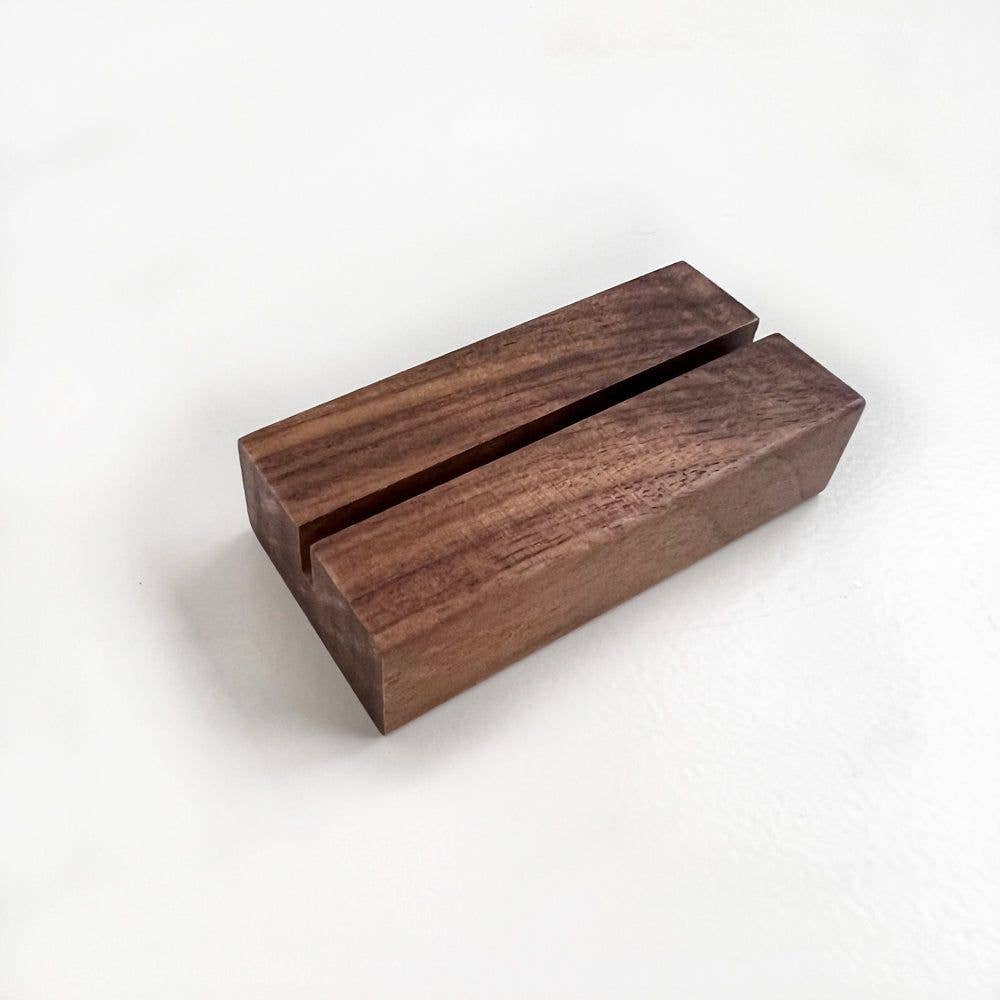emily lex studio - wood card holder - Gaines Jewelers