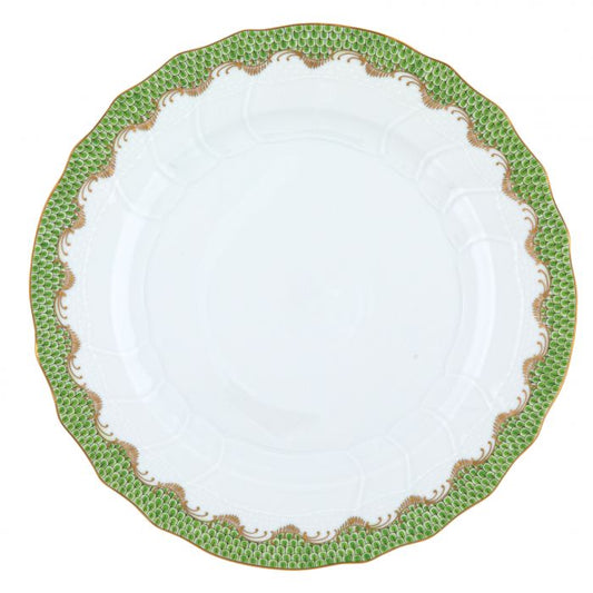 Evergreen Fish Scale Dinner Plate - Gaines Jewelers