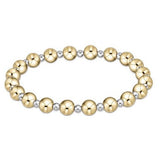 extends-Classic Grateful-Mixed Metal Pattern Bead Bracelet - Gaines Jewelers