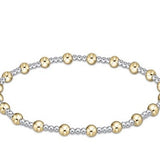 extends-Classic Sincerity-Mixed Metal Pattern Bead Bracelet - Gaines Jewelers