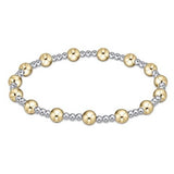 extends-Classic Sincerity-Mixed Metal Pattern Bead Bracelet - Gaines Jewelers