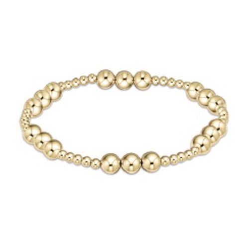 extends Gold Classic Joy Pattern Bead Bracelet - Gaines Jewelers