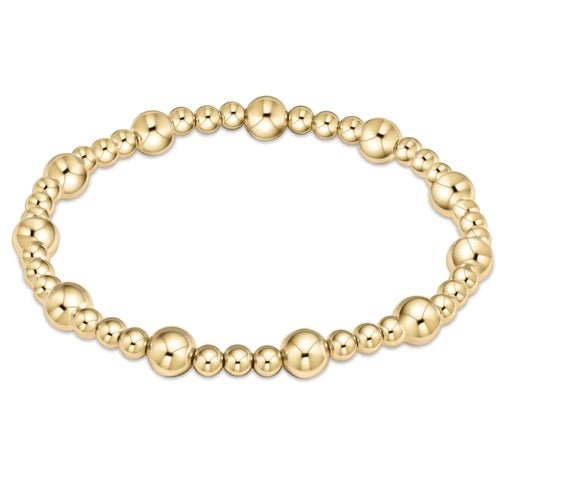 extends Gold Classic Sincerity Pattern Bead Bracelet - Gaines Jewelers