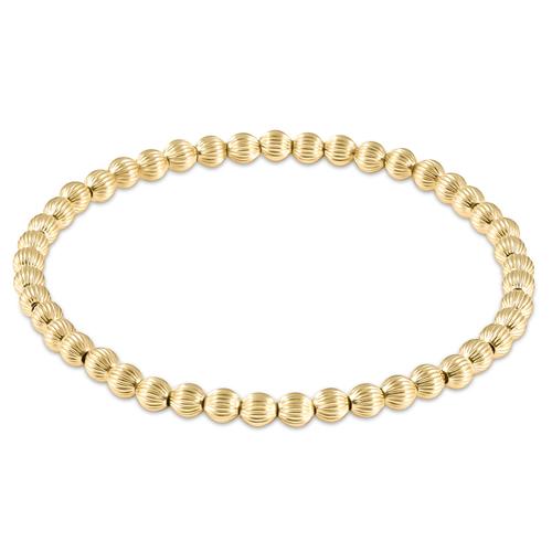 extends gold dignity 4mm bead bracelet - Gaines Jewelers