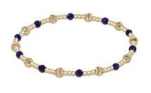 Extends Gold Dignity Sincerity Pattern 4mm Bead Bracelet - Gaines Jewelers