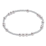 extends Sterling Hope Unwritten Bead Bracelet - Pearl - Gaines Jewelers