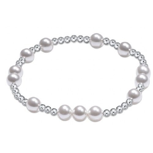 extends Sterling Hope Unwritten Bead Bracelet - Pearl - Gaines Jewelers