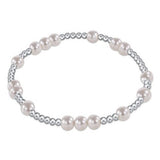 extends Sterling Hope Unwritten Bead Bracelet - Pearl - Gaines Jewelers