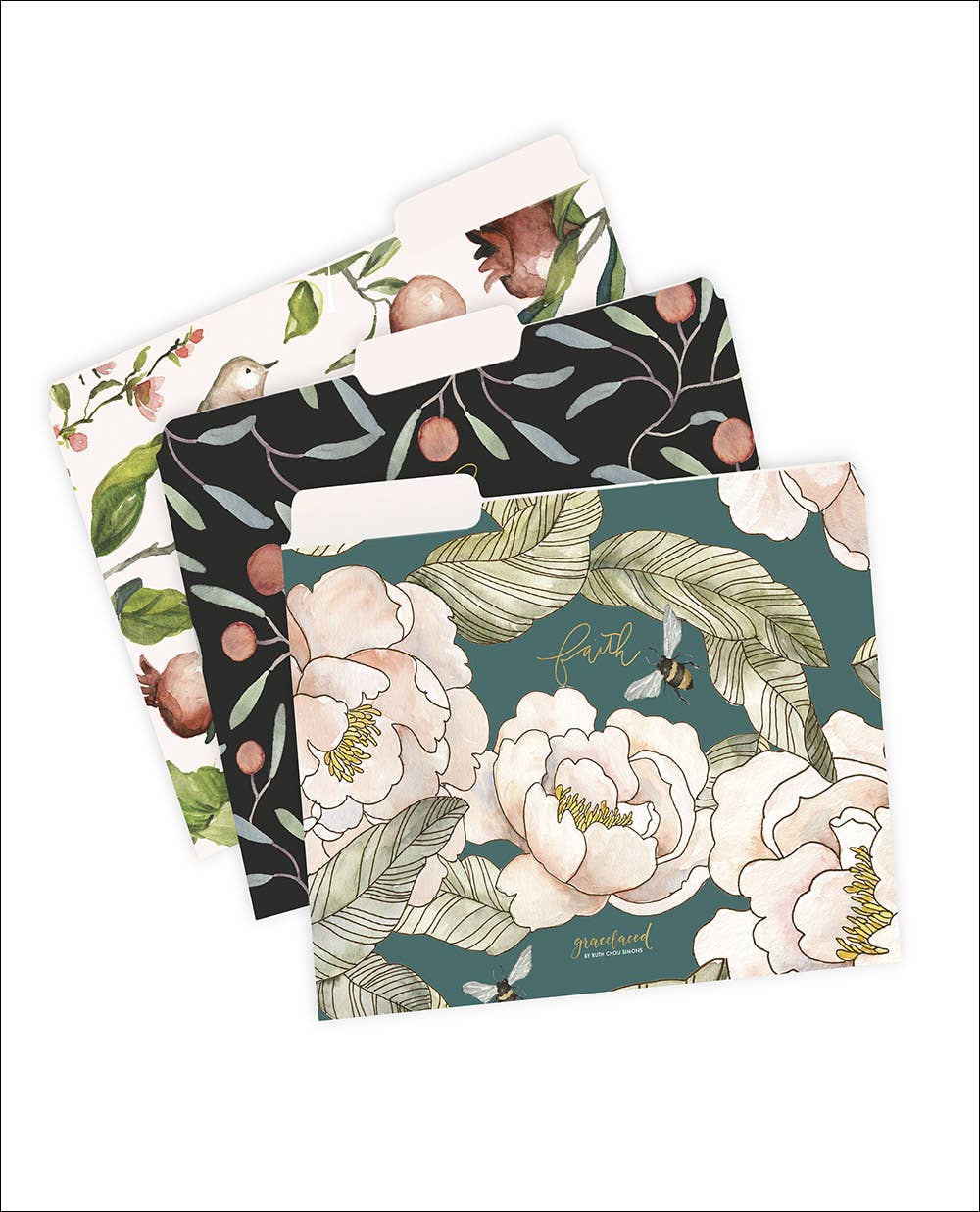 Faith Hope Love GraceLaced File Folders - Harvest House Publishers - Gaines Jewelers