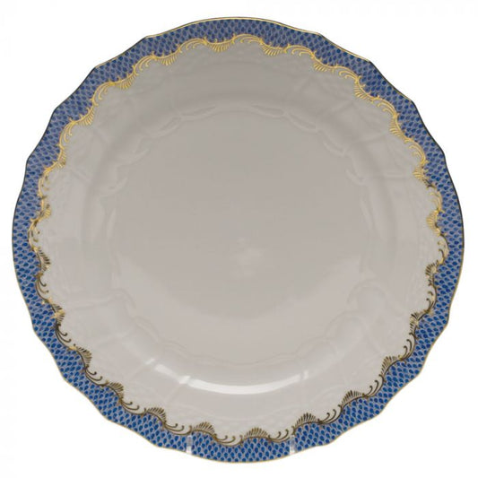 Fish Scale Service Plate - Blue - Herend - Gaines Jewelers