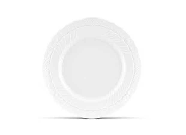 Flat Dinner Flat Plate White Vecchio Ginori - Gaines Jewelers