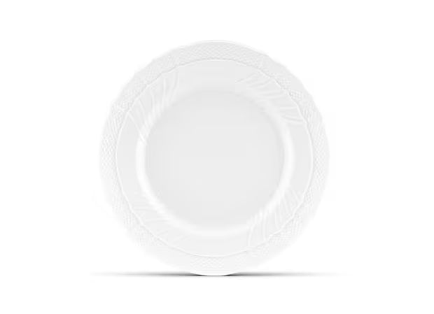 Flat Dinner Flat Plate White Vecchio Ginori - Gaines Jewelers