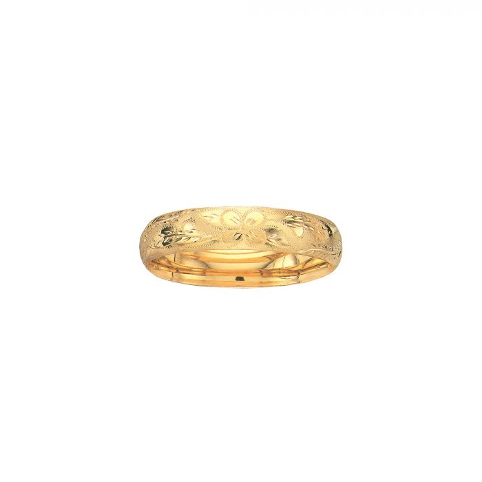 Florentine Domed Bangle, Royal Chain - Gaines Jewelers