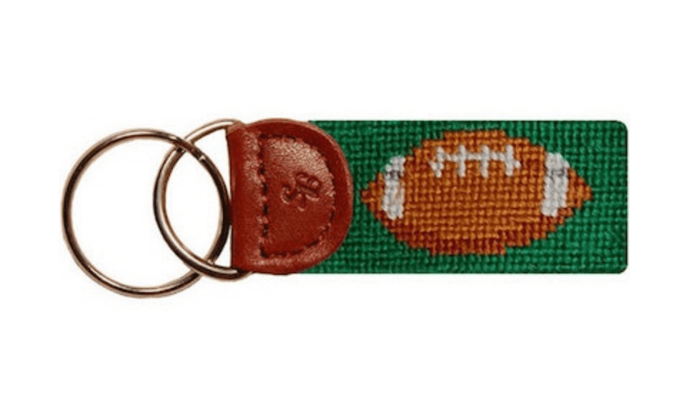 Football Needlepoint Key Fob - Gaines Jewelers