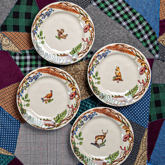 Forest Walk Assorted Animal Salad Plates - Gaines Jewelers