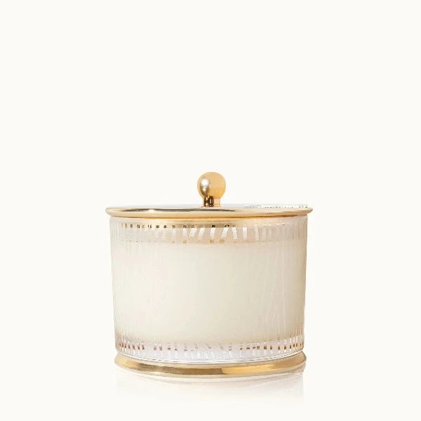 Frasier Fir Gilded Frosted Wood Grain Candle - Gaines Jewelers