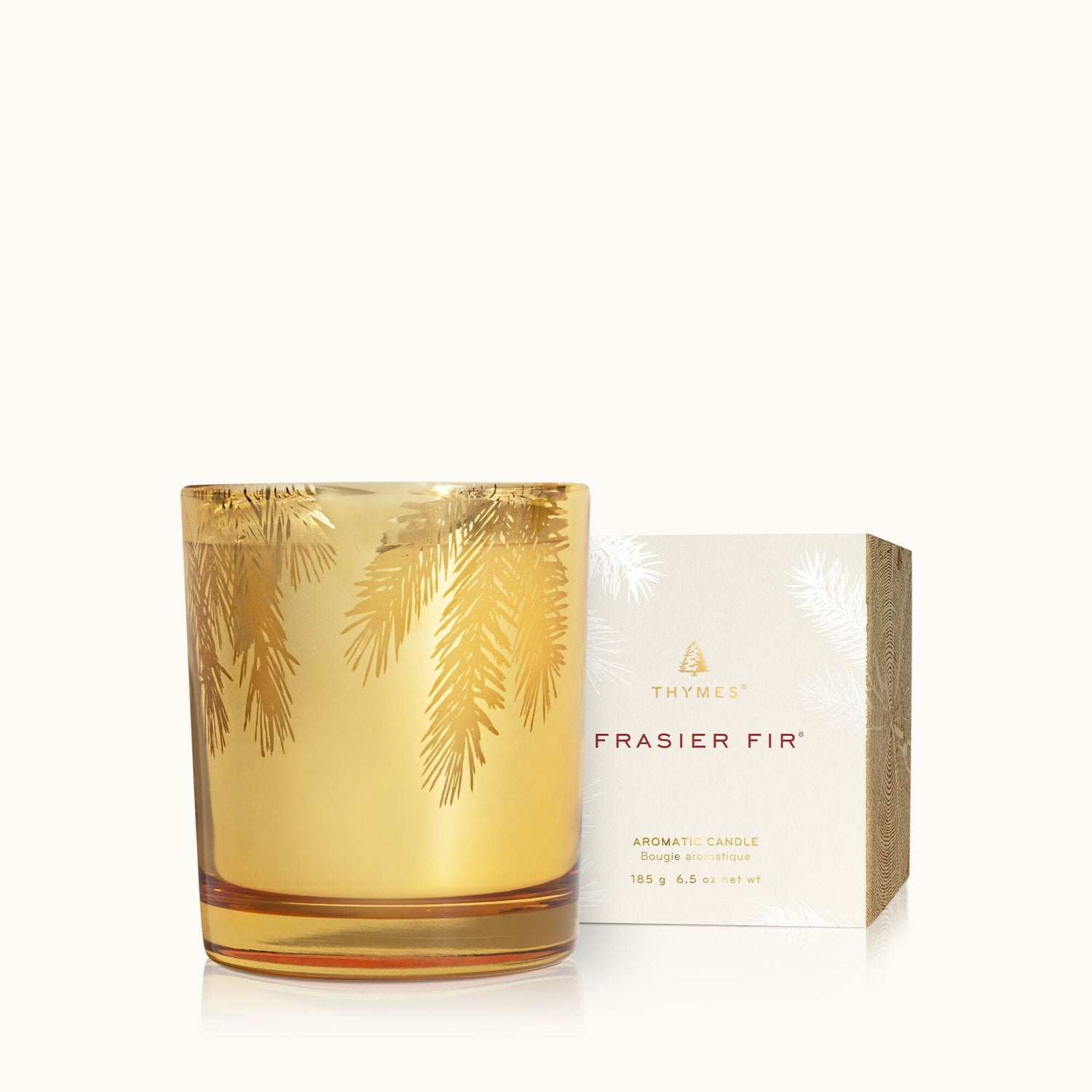 Frasier Fir Gilded Gold Poured Candle - Gaines Jewelers