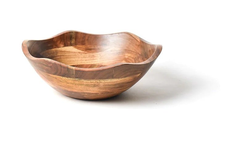 Fundamental Wood Ruffle Bowl - Gaines Jewelers