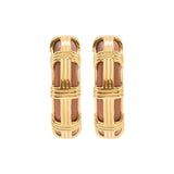 Gaia Cage Hoop Earrings - Teak - Gaines Jewelers