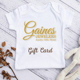 Gaines Jewelers Baby Shower Gift Card - Gaines Jewelers
